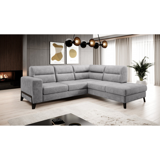 Kampinė sofa Cassara su patalynės dėže, audinys Nube 3