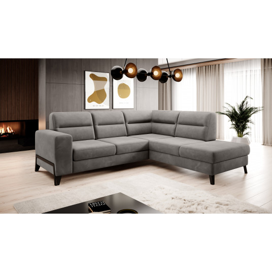 Kampinė sofa Cassara su patalynės dėže, audinys Loco 4