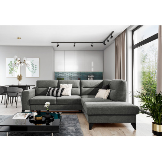 Kampinė sofa Cassara su patalynės dėže, audinys Gojo 5