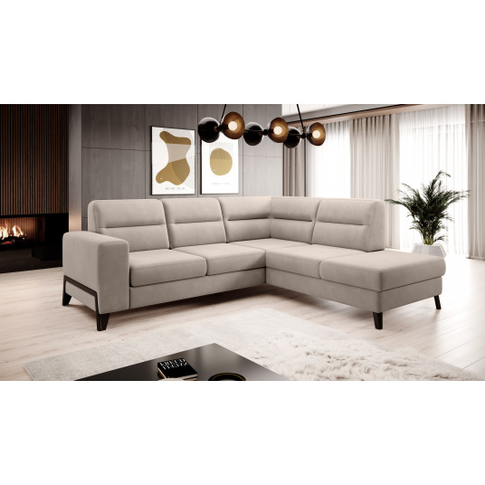 Kampinė sofa Cassara su patalynės dėže, audinys Sola 18