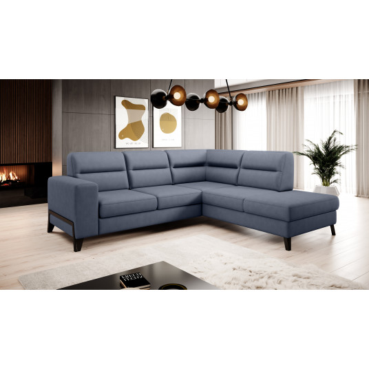 Kampinė sofa Cassara su patalynės dėže, audinys Poco 40