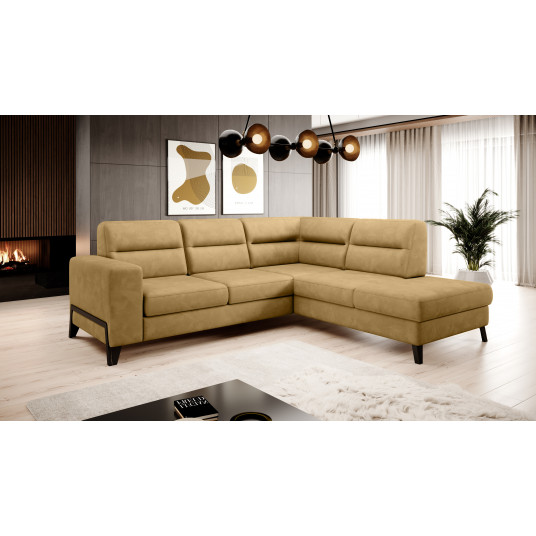 Kampinė sofa Cassara su patalynės dėže, audinys Nube 45