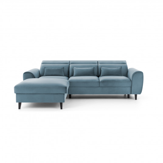 Kampinė sofa Foble su patalynės dėže, audinys Velvetmat 100