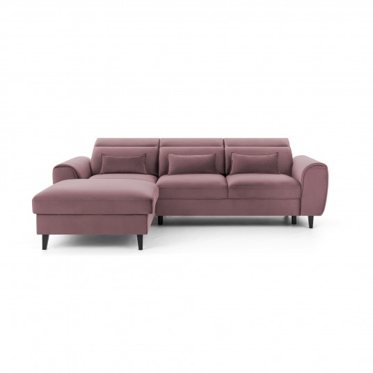 Kampinė sofa Foble su patalynės dėže, audinys Velvetmat 24 