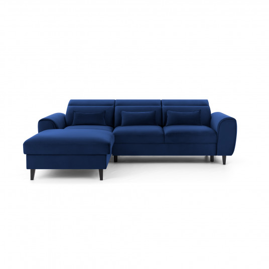  Kampinė sofa Foble su patalynės dėže, audinys Velvetmat 40 