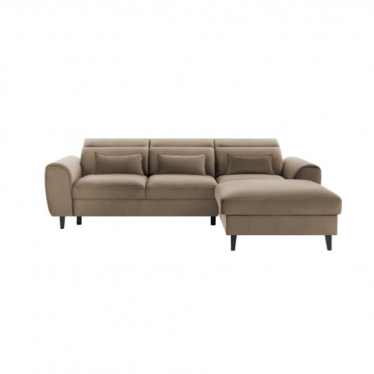 Kampinė sofa Foble su patalynės dėže, audinys Nube 20