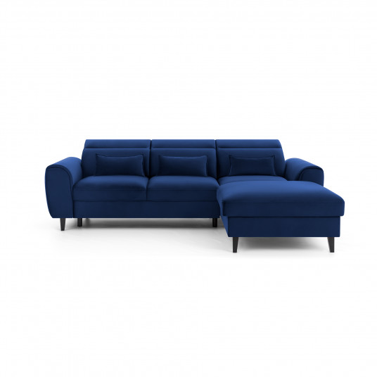 Kampinė sofa Foble su patalynės dėže, audinys Velvetmat 40