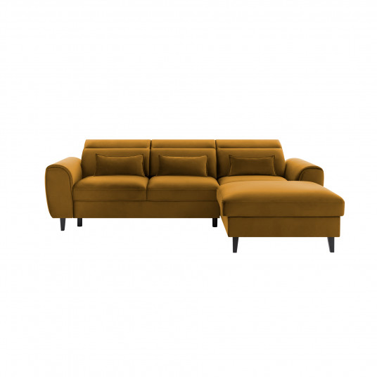 Kampinė sofa Foble su patalynės dėže, audinys Loco 45