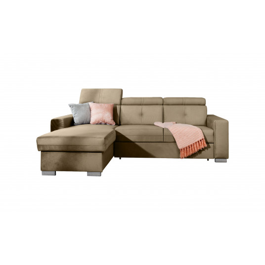  Kampinė sofa Fresia su patalynės dėže, audinys Nube 20 