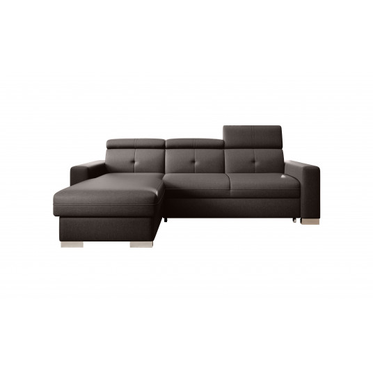 Kampinė sofa Fresia su patalynės dėže, audinys Flores 22