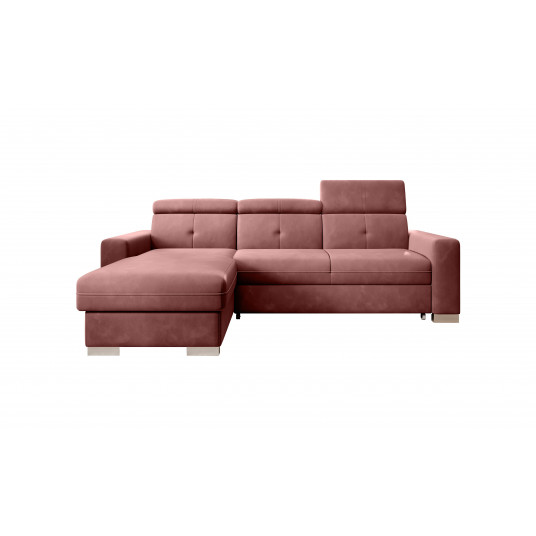 Kampinė sofa Fresia su patalynės dėže, audinys Lukso 24