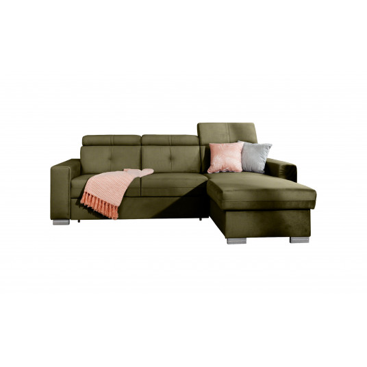  Kampinė sofa Fresia su patalynės dėže, audinys Nube 33 
