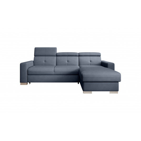 Kampinė sofa Fresia su patalynės dėže, audinys Poco 40