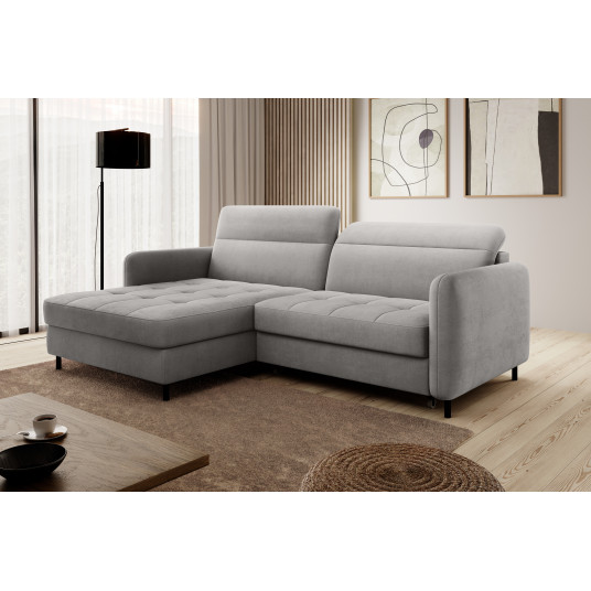 Kampinė sofa Gomsi su patalynės dėže, audinys Touch 03