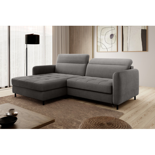  Kampinė sofa Gomsi su patalynės dėže, audinys Touch 05 