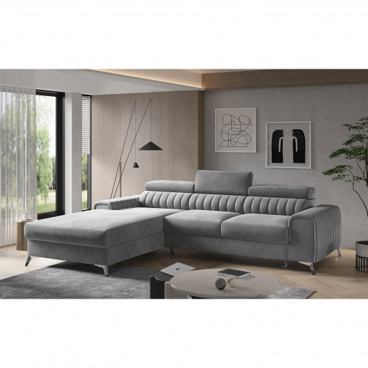 Kampinė sofa Grayson su patalynės dėže, audinys Sola 4