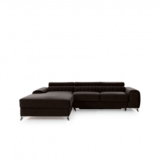 Kampinė sofa Grayson su patalynės dėže, audinys Nube 22