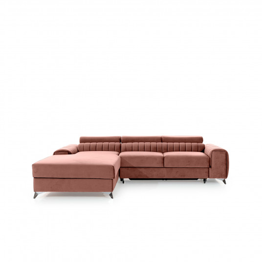 Kampinė sofa Grayson su patalynės dėže, audinys Nube 24