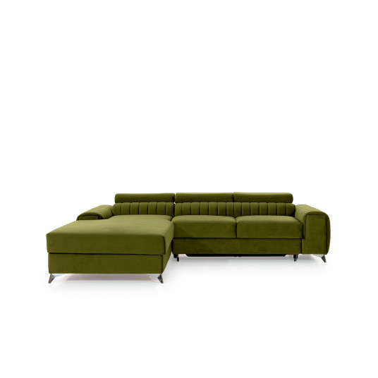 Kampinė sofa Grayson su patalynės dėže, audinys Loco 33