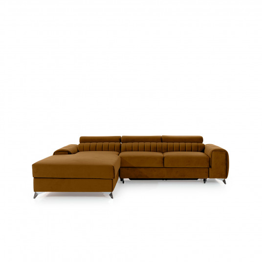 Kampinė sofa Grayson su patalynės dėže, audinys Loco 45