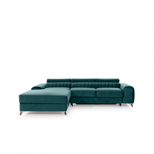 Kampinė sofa Grayson su patalynės dėže, audinys Monolith 76