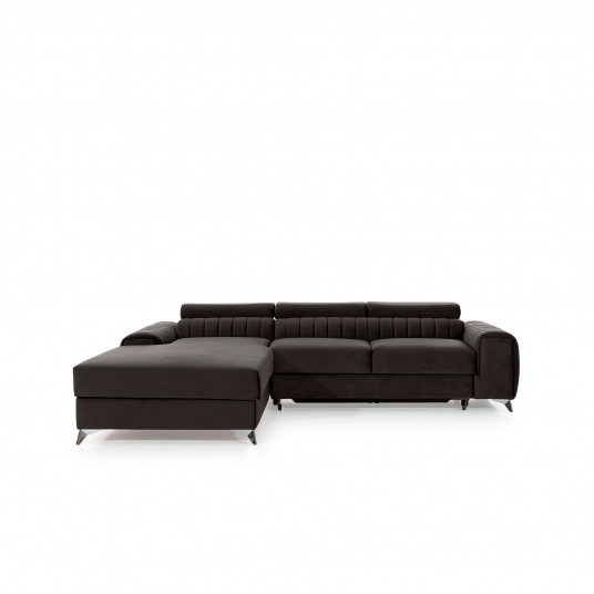 Kampinė sofa Grayson su patalynės dėže, audinys Riviera 97