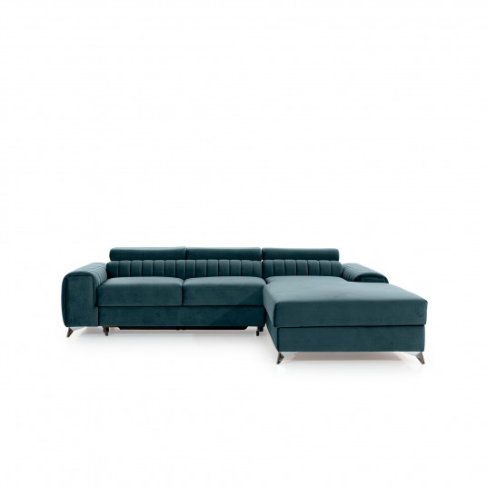 Kampinė sofa Grayson su patalynės dėže, audinys Velvetmat 100