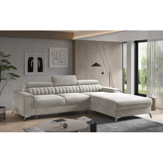 Kampinė sofa Grayson su patalynės dėže, audinys Sola 18