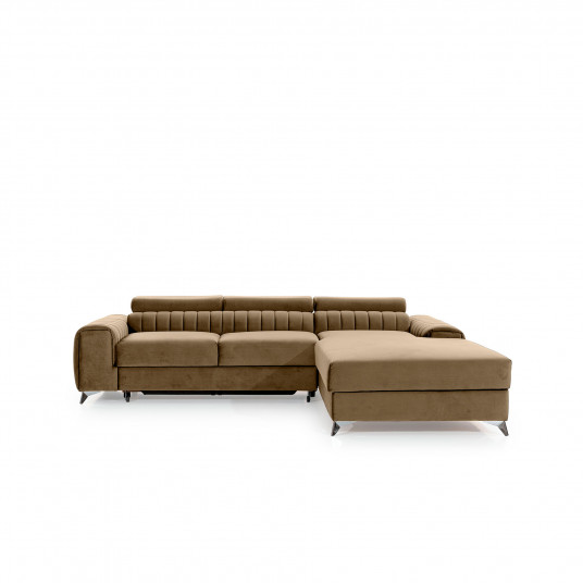 Kampinė sofa Grayson su patalynės dėže, audinys Nube 20