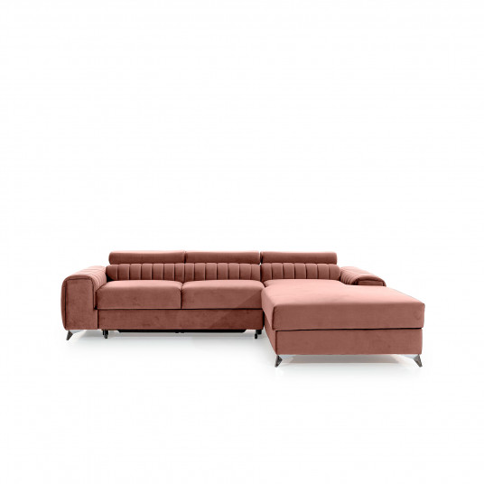 Kampinė sofa Grayson su patalynės dėže, audinys Nube 24