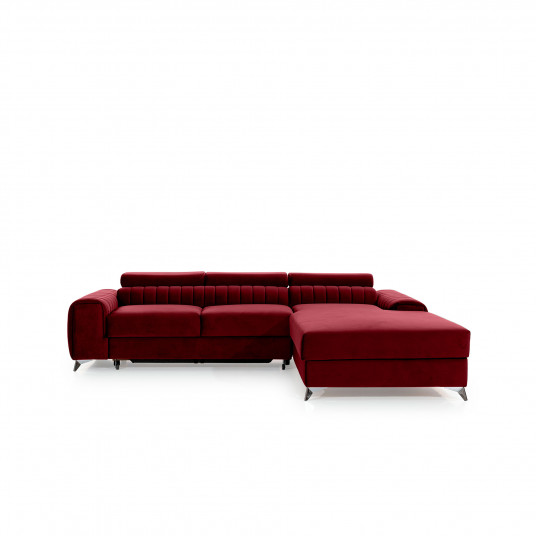 Kampinė sofa Grayson su patalynės dėže, audinys Loco 25