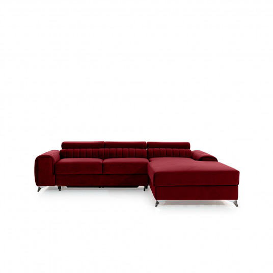 Kampinė sofa Grayson su patalynės dėže, audinys Velvetmat 25