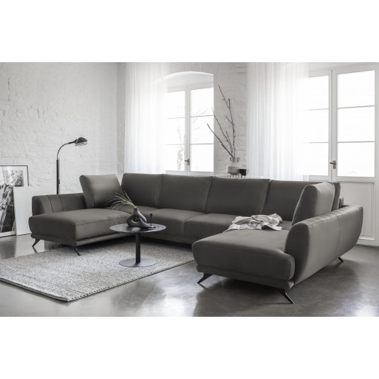 Kampinė sofa Larco su patalynės dėže, audinys Loco 4