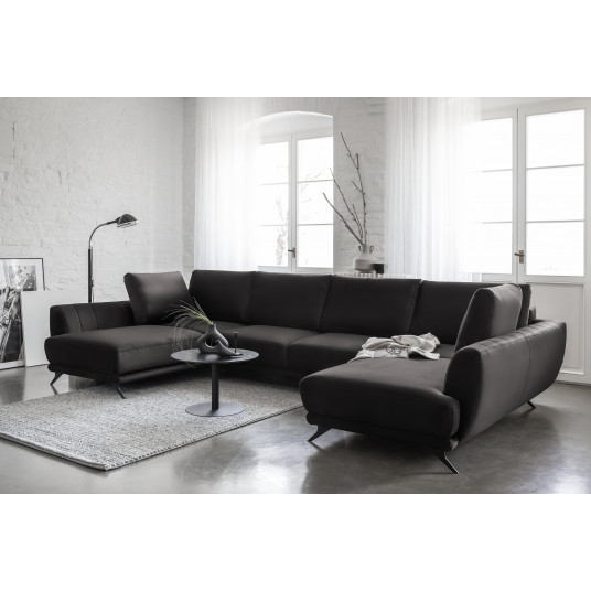 Kampinė sofa Larco su patalynės dėže, audinys Loco 5