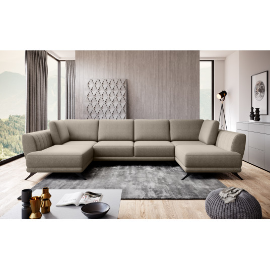  Kampinė sofa Larco su patalynės dėže, audinys Vero 18 