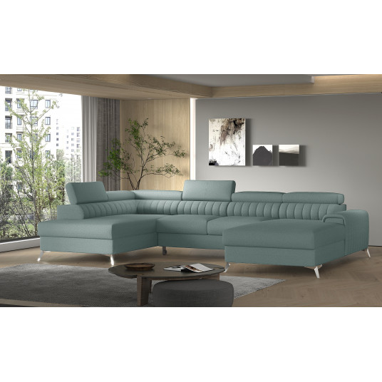  Kampinė sofa Lacante su patalynės dėže, audinys Savoi 100 