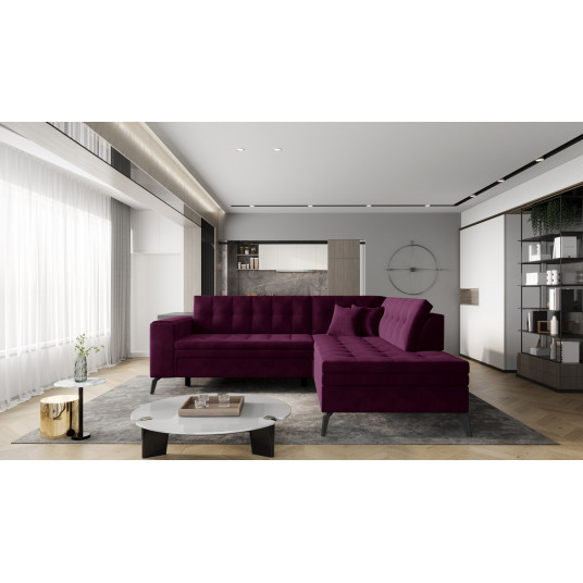 Kampinė sofa Lanvin, audinys Velvetmat 25