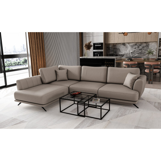  Kampinė sofa Larde su patalynės dėže, audinys Savoi 7 
