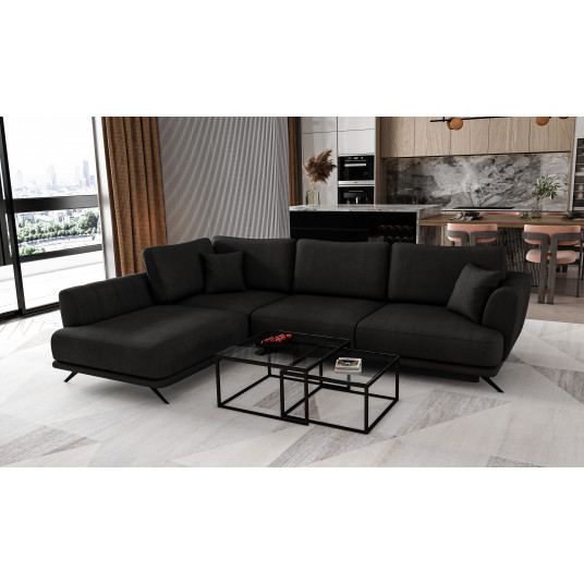  Kampinė sofa Larde su patalynės dėže, audinys Velvetmat 10 