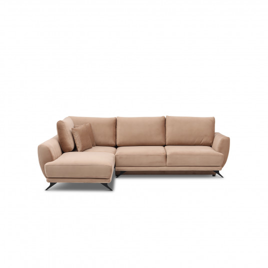 Kampinė sofa Larde su patalynės dėže, audinys Loco 20