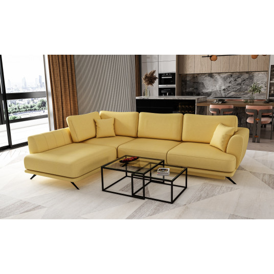  Kampinė sofa Larde su patalynės dėže, audinys Savoi 45 