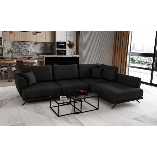  Kampinė sofa Larde su patalynės dėže, audinys Velvetmat 10 