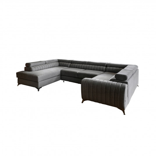 Kampinė sofa Louis su patalynės dėže, audinys Flores 4