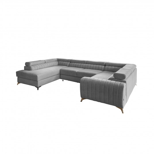 Kampinė sofa Louis su patalynės dėže, audinys Gojo 4