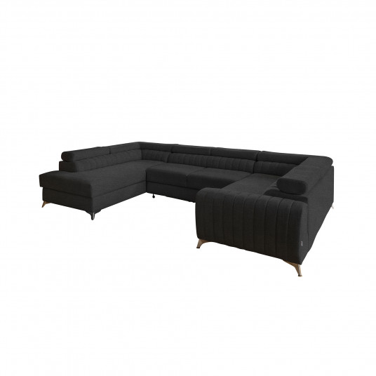 Kampinė sofa Louis su patalynės dėže, audinys Vero 5