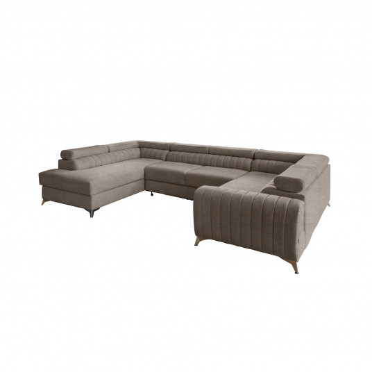 Kampinė sofa Louis su patalynės dėže, audinys Poco 7