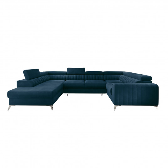 Kampinė sofa Louis su patalynės dėže, audinys Nube 40