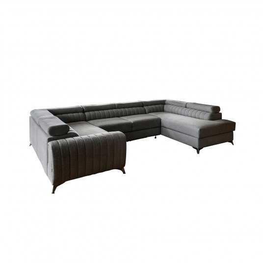  Kampinė sofa Louis su patalynės dėže, audinys Flores 4 