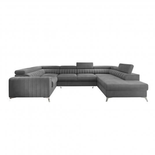 Kampinė sofa Louis su patalynės dėže, audinys Velvetmat 4
