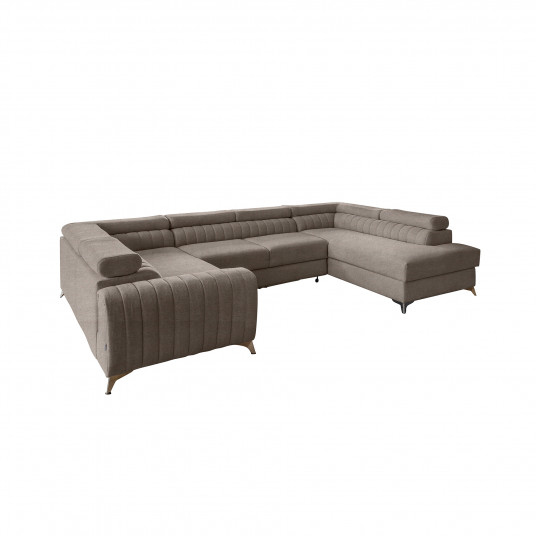 Kampinė sofa Louis su patalynės dėže, audinys Poco 7